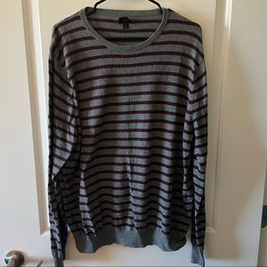 J. Crew Gray/Maroon Sweater